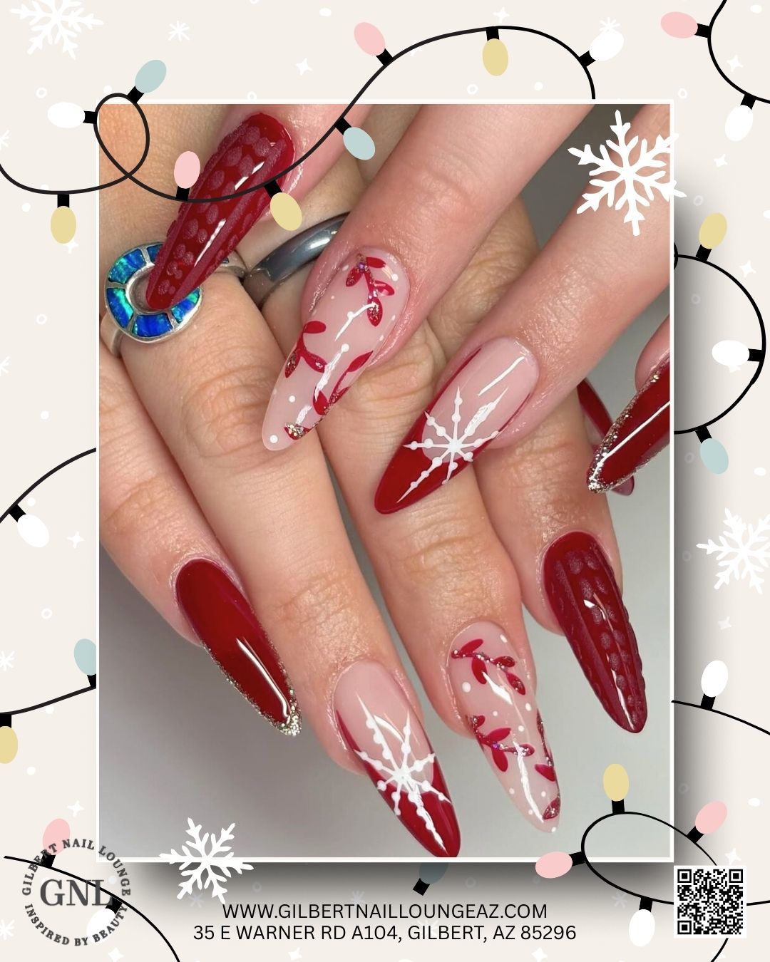 Christmas Nails at Gilbert Nail Lounge